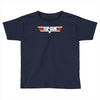 top gun logo cool retro Toddler T-shirt