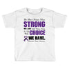 we don't know how strong we are until being strong is the only choice Toddler T-shirt