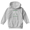 Love Actually Is All Around Ugly Christmas for dark Youth Hoodie