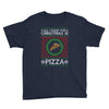 All I Want For Christmas Is Pizza Ugly Christmas For Dark Youth Tee