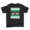 reindeer christmas ugly sweater Youth Tee