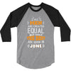 All Men Are Created Equal But Only The Best Are Born In June 3/4 Sleeve Shirt