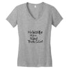 #IMWITHKAP (f129) Women's V-Neck T-Shirt