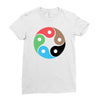 zentao symbol as evolution of the tao (yin yang) Ladies Fitted T-Shirt