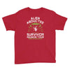 alien abductee survivor tour ufo nerd geek comic funny Youth Tee
