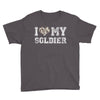 i love my soldier hunter camouflage Youth Tee