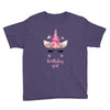 birthday unicorn family series birthday girl Youth Tee