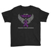 my hero is now my angel pancreatic cancer awareness Youth Tee