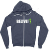 belive alien Zipper Hoodie