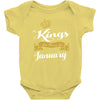 kings are born in january Baby Onesie
