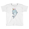 cute kawaii narwhals are cute Toddler T-shirt