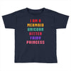 i am a mermaid unicorn kitten fairy princess Toddler T-shirt
