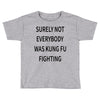 surely not everybody was kung fu fighting Toddler T-shirt