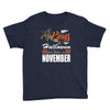 Halloween Kings Are Born In November Youth Tee