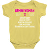 Gemini Woman Baby Onesie