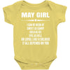 Super May Girl Baby Onesie