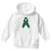 liver ribbon and rose Youth Hoodie
