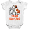 This Girl Loves Saint Bernard Baby Onesie