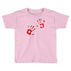 bloody hand print funny zombie kill undead blood horror killer Toddler T-shirt