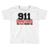 911 dispatcher heroes black logo Toddler T-shirt