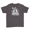 white ink camping is in tents funny Youth Tee