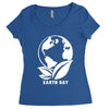 earth day planet Women's Triblend Scoop T-shirt