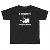 i support single moms stripper pole dancer funny saying Toddler T-shirt