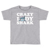 crazy lady shark Toddler T-shirt