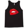 lips red kiss passion girl Tank Top