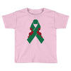 liver ribbon and rose Toddler T-shirt