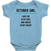 October Girl Baby Onesie