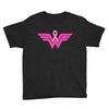 breast cancer wonder woman Youth Tee