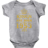 kings are born in 1953 Baby Onesie