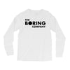 the boring company black logo Long Sleeve Shirts