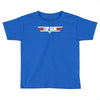 top gun logo cool retro Toddler T-shirt