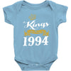 kings are born in 1994 Baby Onesie