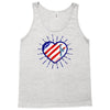 heart us flag 4th july fredom america usa Tank Top