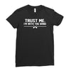 trust me, i'm with the band   musician rockband guitar bass jam tee Ladies Fitted T-Shirt