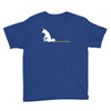 unicorn scooting on the floor Youth Tee