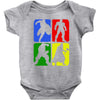 4 Super Hero Baby Onesie
