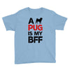 a pug is my bff Youth Tee