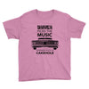 driver picks the music passenger shuts his cakehole Youth Tee