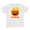 trumpkin funny donald trump pumpkin Youth Tee