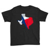 Eroded Texas Map With Flag Youth Tee