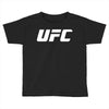 ufc white logo Toddler T-shirt
