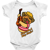 keep calm and play music Baby Onesie
