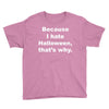 hate halloween Youth Tee