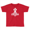 thors hammerretro viking norse fashion cool Toddler T-shirt