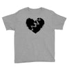 broken heart xxx black Youth Tee
