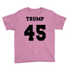 Trump 45 jersey number Youth Tee